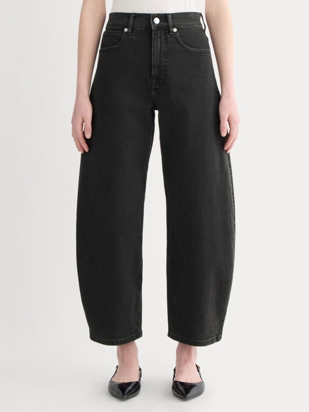 Everlane The Way-High® Curve Jean 29" Inseam Size 28 In Washed Black NWT